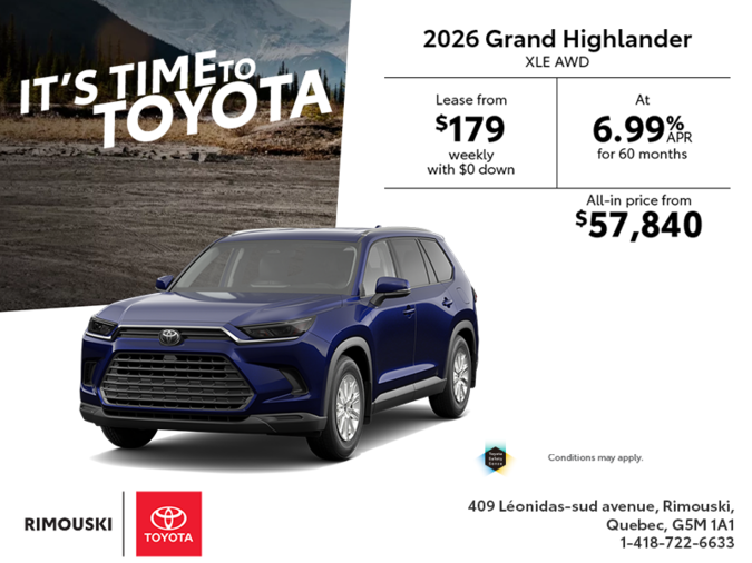 2026 Toyota Grand Highlander