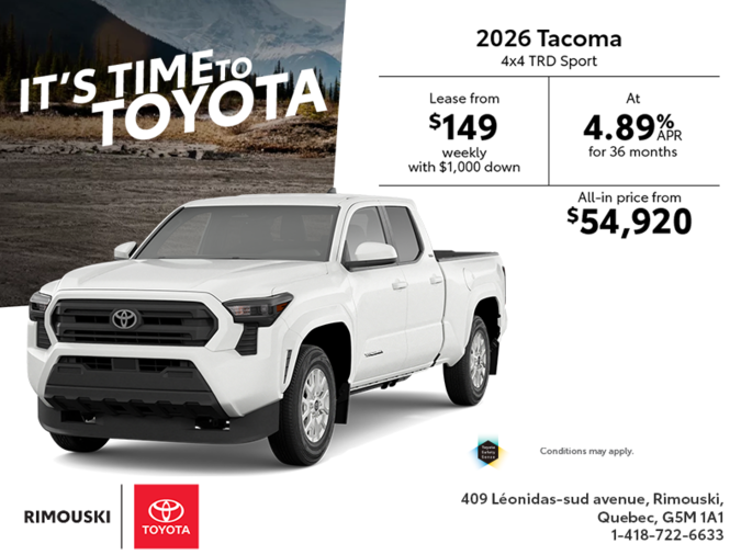 2026 Toyota Tacoma