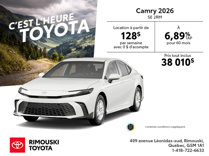 Toyota Camry Hybrid 2026