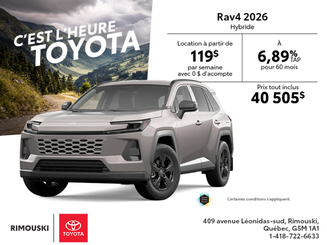 Toyota RAV4 Hybrid 2026