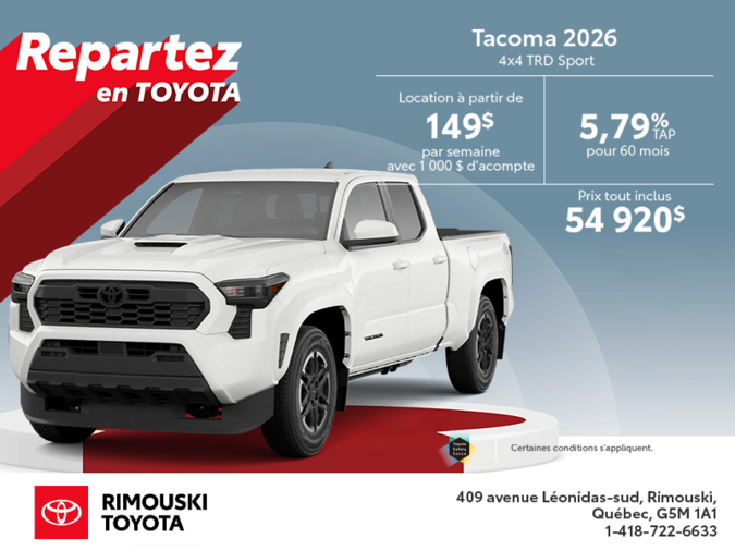 Toyota Tacoma 2026