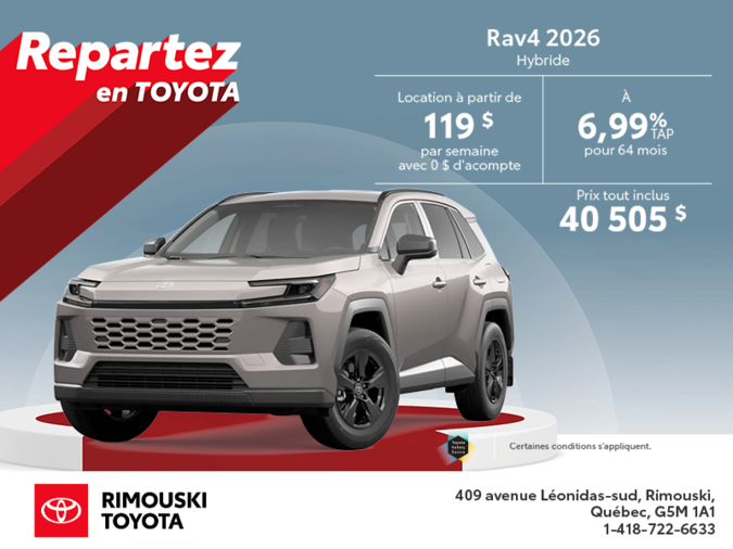 Toyota RAV4 Hybrid 2026