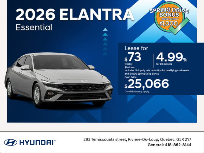 Get the 2026 Hyundai Elantra