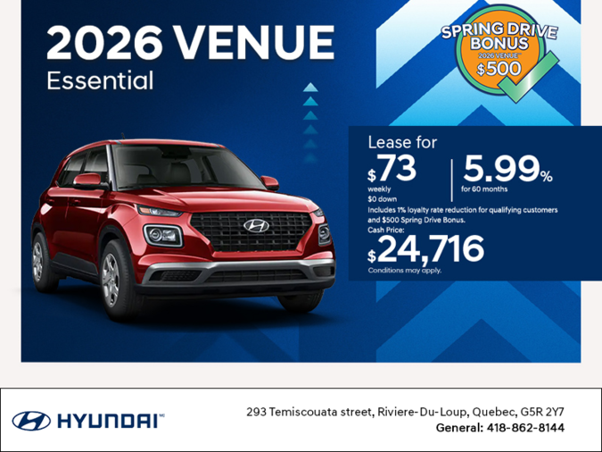 Get the 2026 Hyundai Venue
