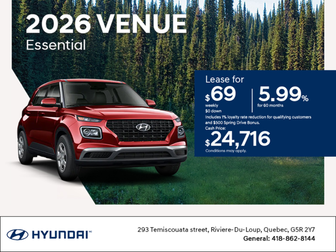 Get the 2026 Hyundai Venue