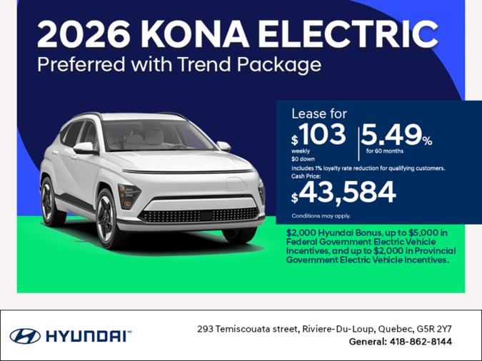 2026 Hyundai KONA Electric