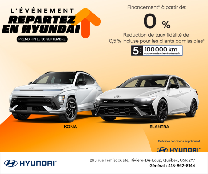 Événement du mois de Hyundai