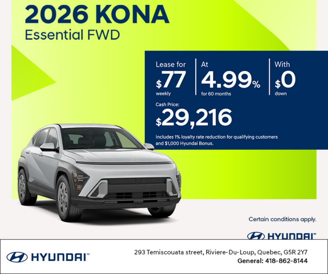 2026 Hyundai Kona
