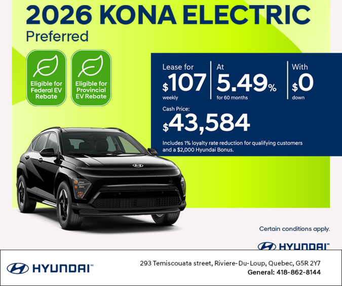 2026 Hyundai KONA Electric