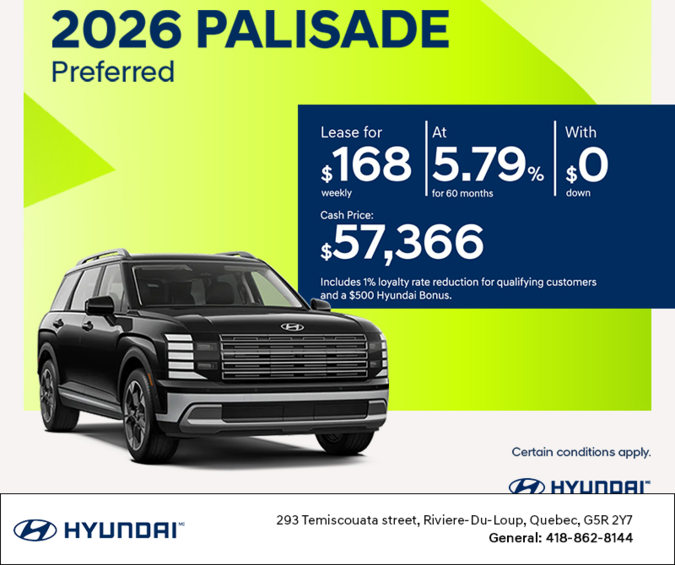 2026 Hyundai Palisade