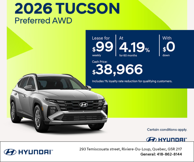 2026 Hyundai Tucson
