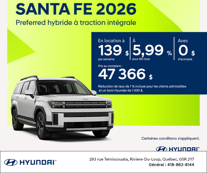 Hyundai Santa Fe Hybrid 2026