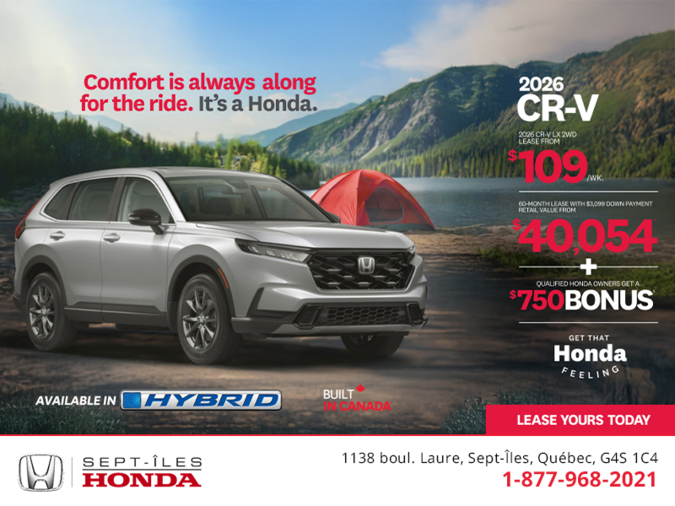 Get the 2026 Honda CR-V!