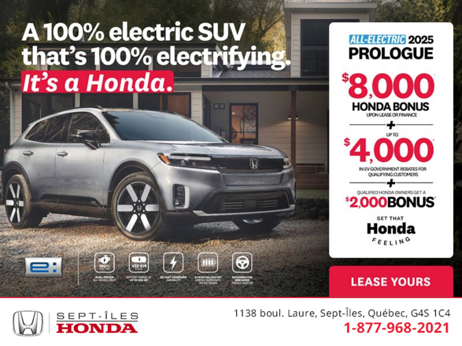 Get the 2025 Honda Prologue!