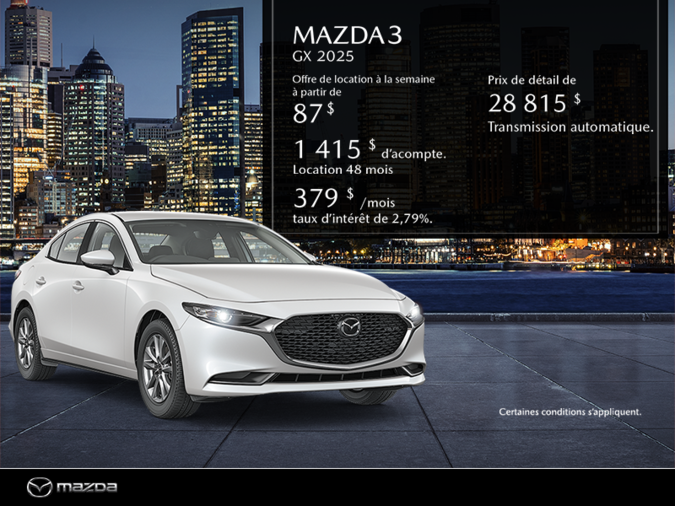 Procurez-vous le Mazda3 2025