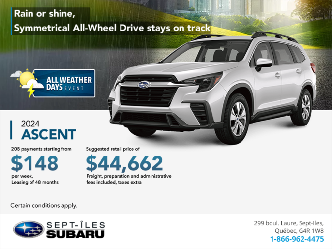 Get the 2024 Ascent today!