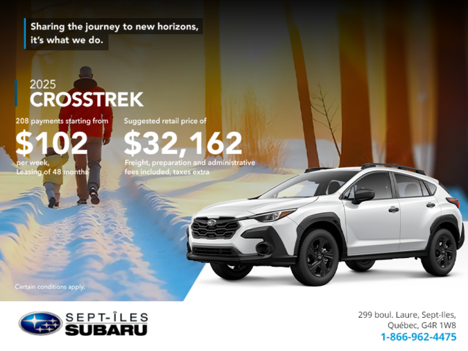 Get the 2025 Crosstrek today!