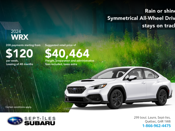 Get the 2025 WRX today!
