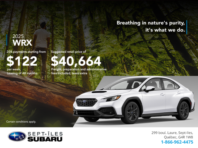 Get the 2025 WRX today!