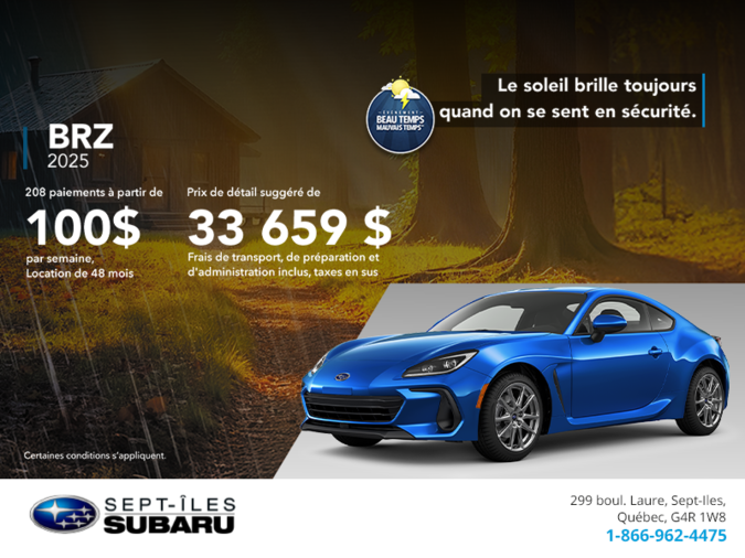 Procurez-vous la BRZ 2025!