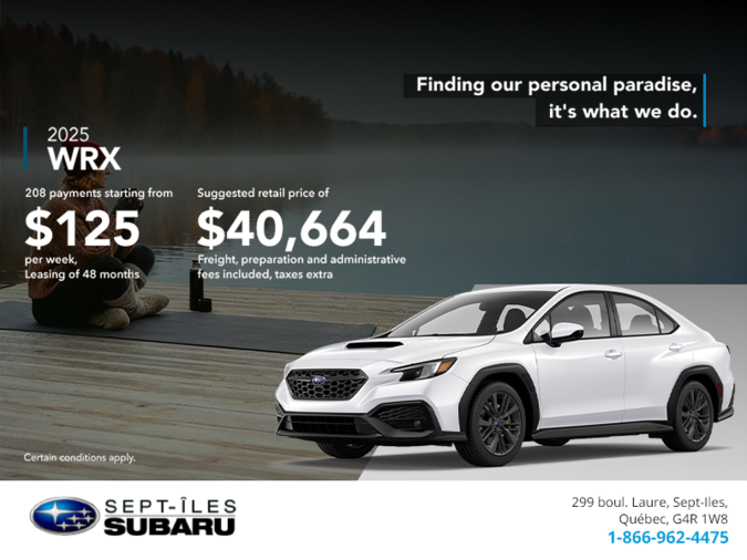 Get the 2025 WRX today!