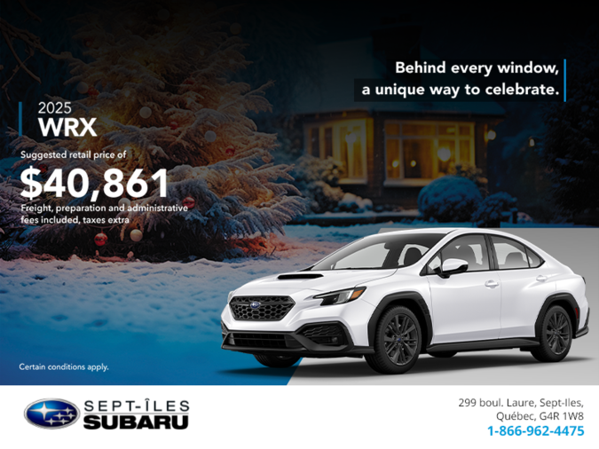 Get the 2025 WRX today!