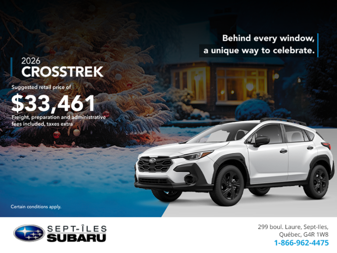 Get the 2026 Crosstrek today!