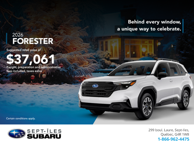 Get the 2026 Forester!