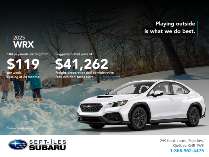 Get the 2026 WRX today!