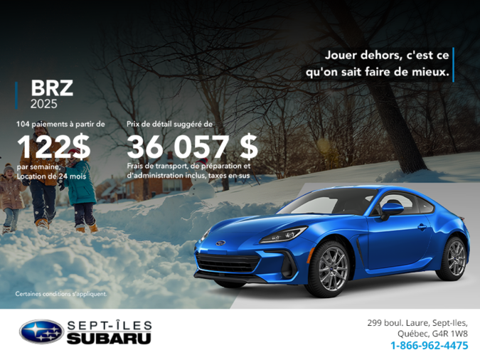 Procurez-vous la BRZ 2026!
