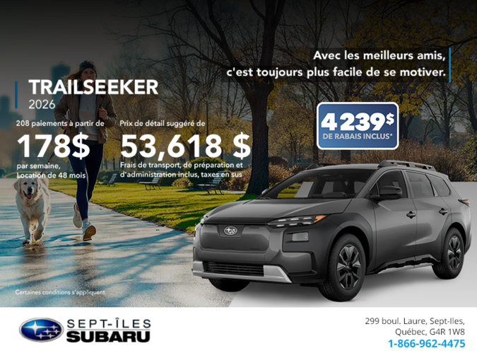 Procurez-vous le Trailseeker 2026!