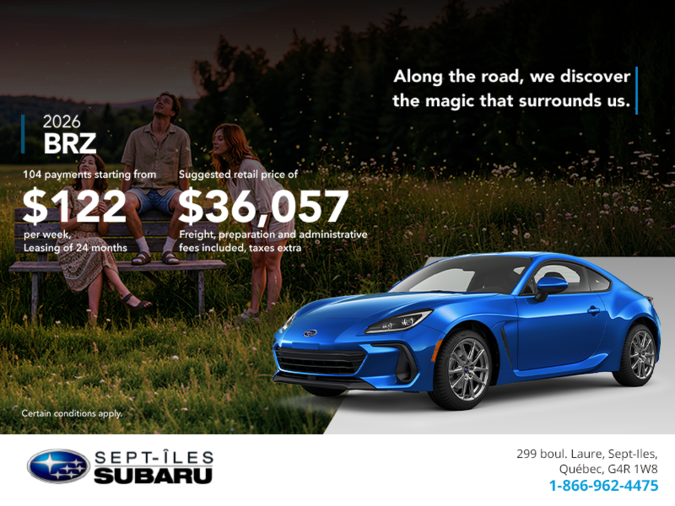 Get the 2026 BRZ today!