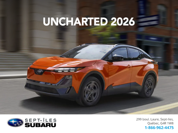 Subaru Uncharted 2026