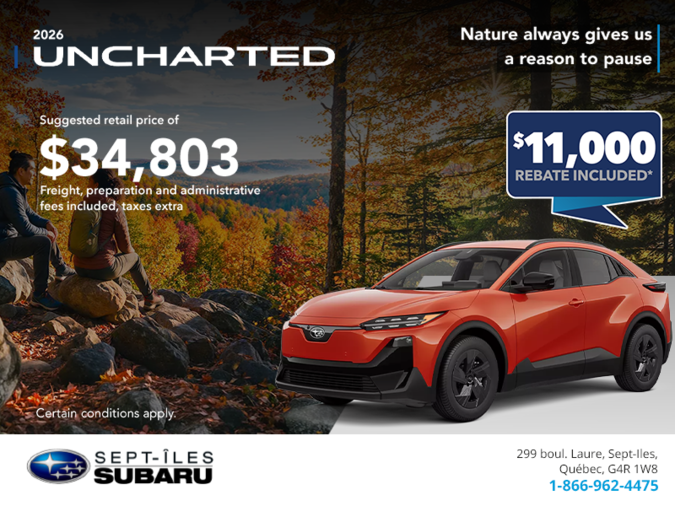 2026 Subaru Uncharted