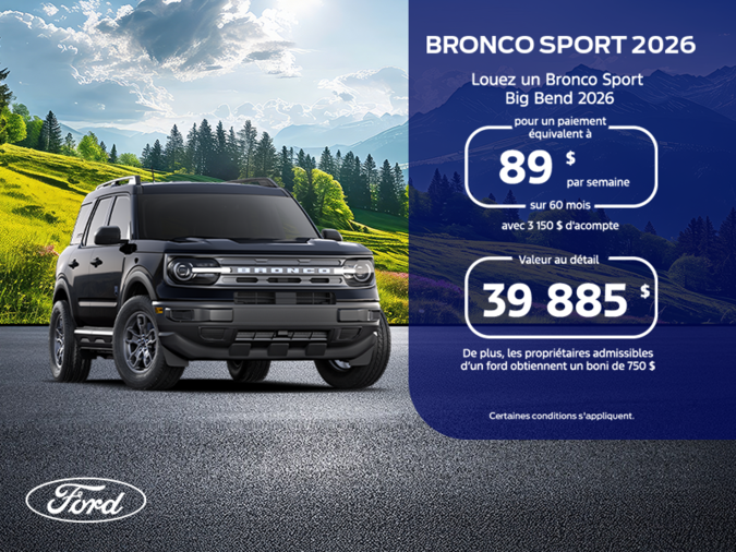 Ford Bronco Sport 2026