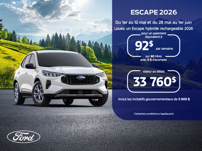 Ford Escape Hybride 2026