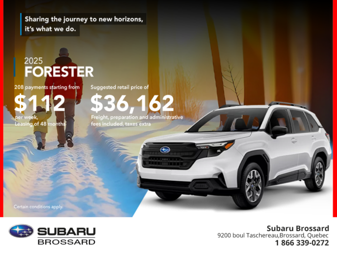 Get the 2025 Forester!