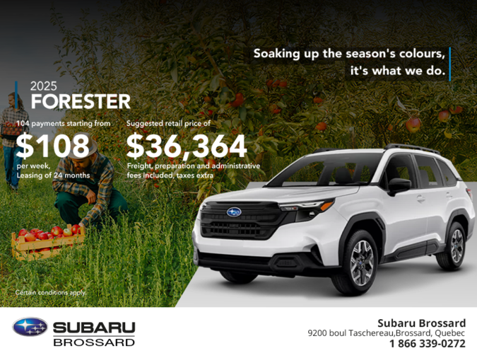 Get the 2025 Forester!