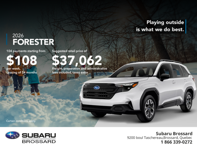 Get the 2026 Forester!