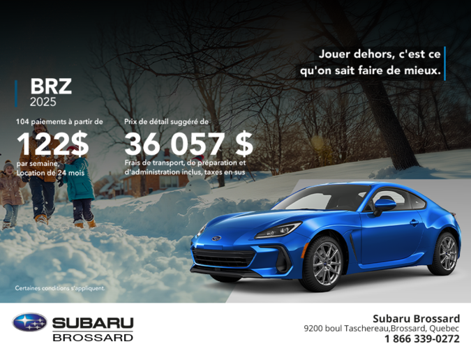 Procurez-vous la BRZ 2026!
