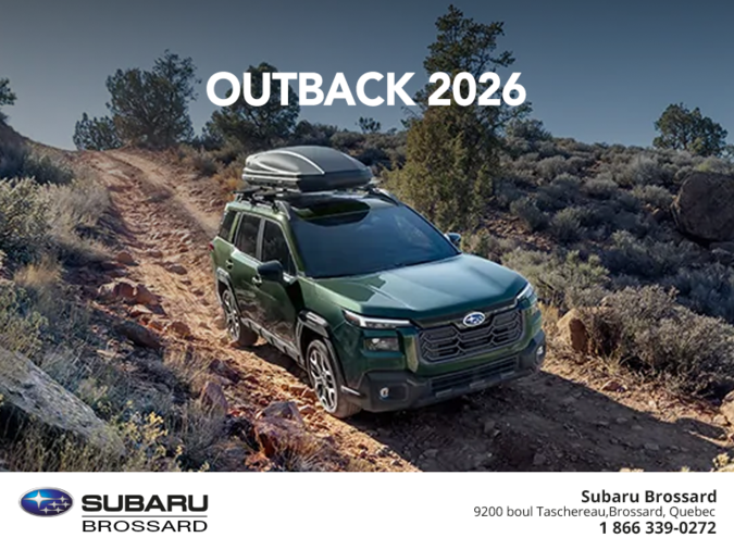 Procurez-vous le Outback 2026!
