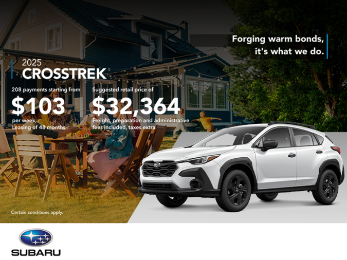 Get the 2025 Crosstrek today!
