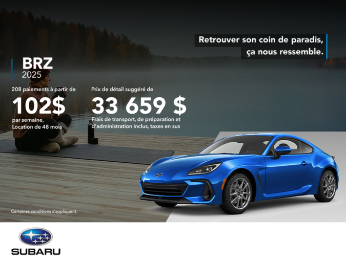 Procurez-vous la BRZ 2025!