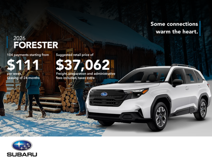 Get the 2026 Forester!