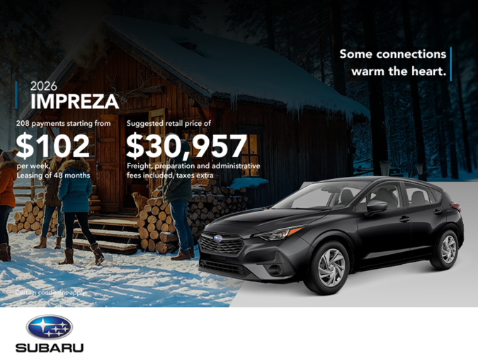 Get the 2026 Impreza!