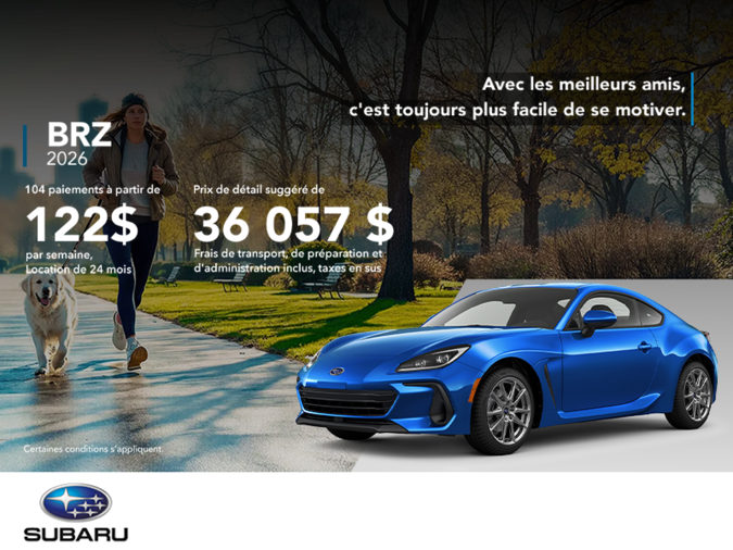 Procurez-vous la BRZ 2026!