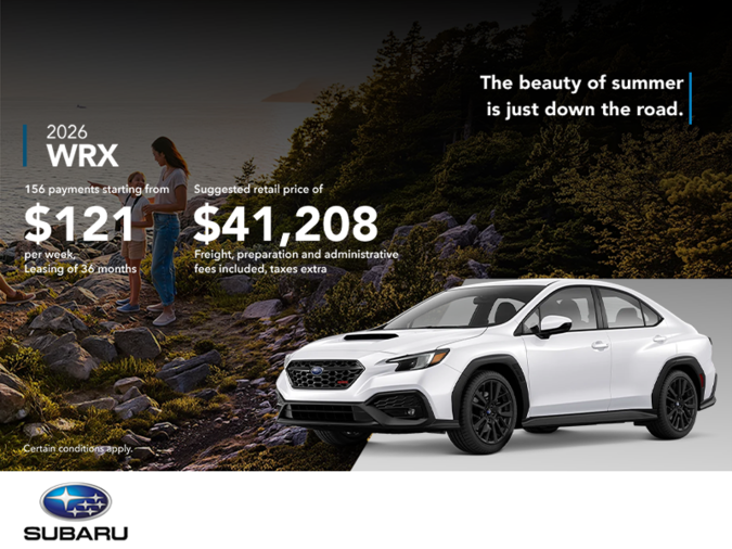 Get the 2026 WRX today!