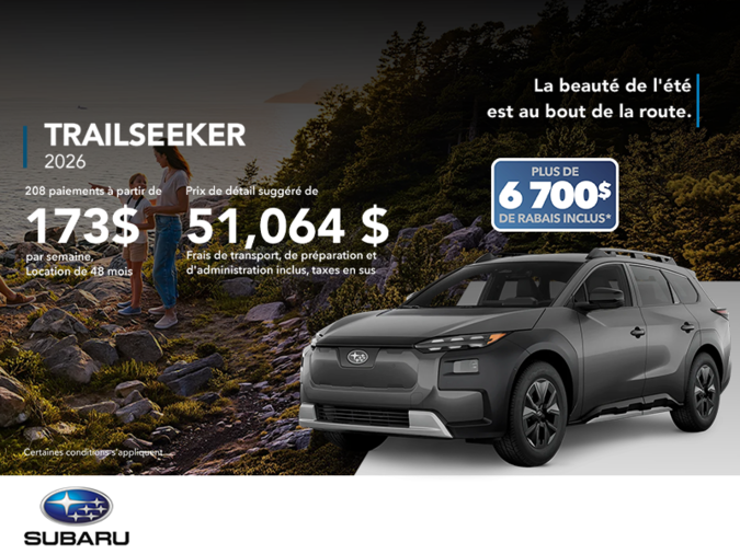 Procurez-vous le Trailseeker 2026!