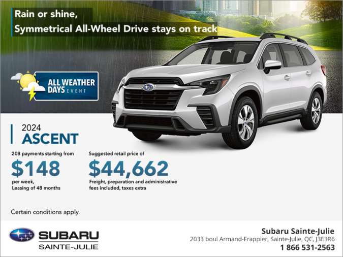 Get the 2024 Ascent today!