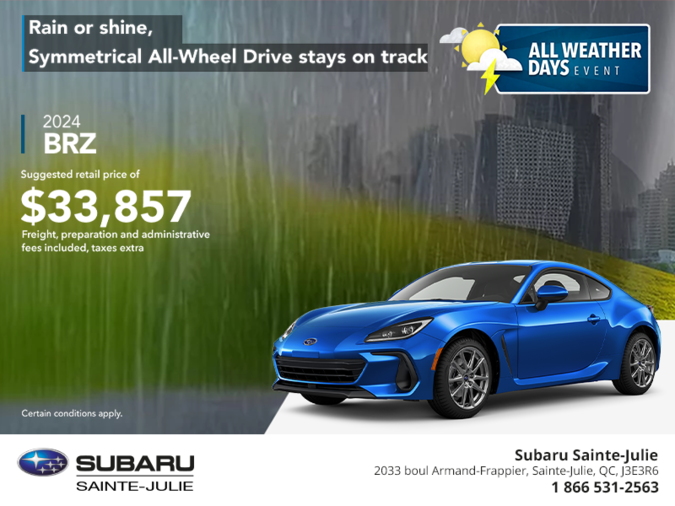 Get the 2024 BRZ today!